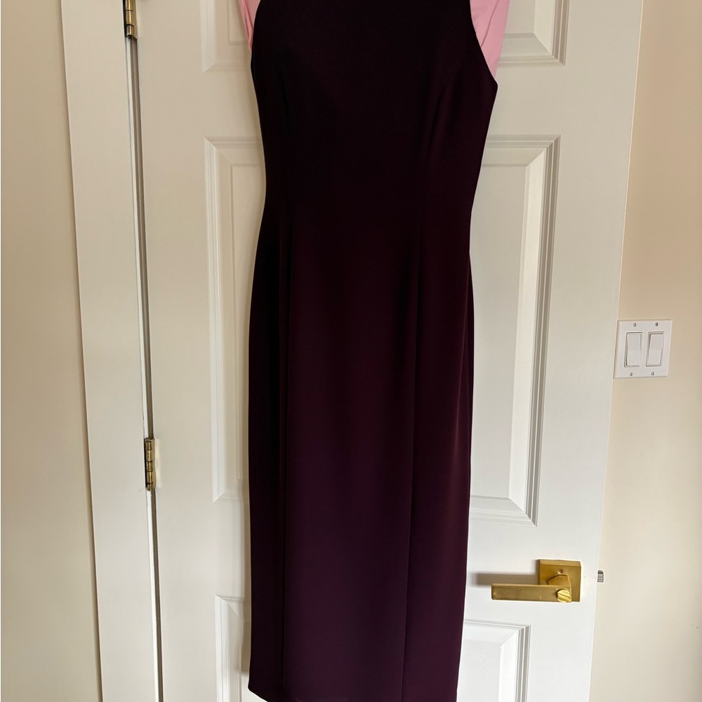 Ann Taylor Deep Purple Midi Dress